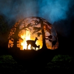 Spherical Sculptured Firepit