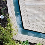 Softwood Decking with Water Feature