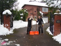 Driveway snow clearing