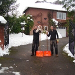 Driveway snow clearing