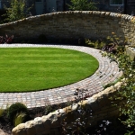 York Stone Walling with York Stone "Hogs Back"