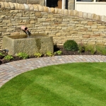 York Stone Walling with York Stone "Hogs Back"