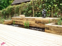 Contemporary Water Feature using Copper Pipework