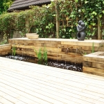 Contemporary Water Feature using Copper Pipework