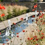 Linear Pool with Schaumsprudler Fountains